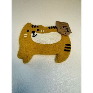 Felt Kitty Cat Leaf Coaster Mug Rug Home Decor Gift for Boho NEW FAST SHIP